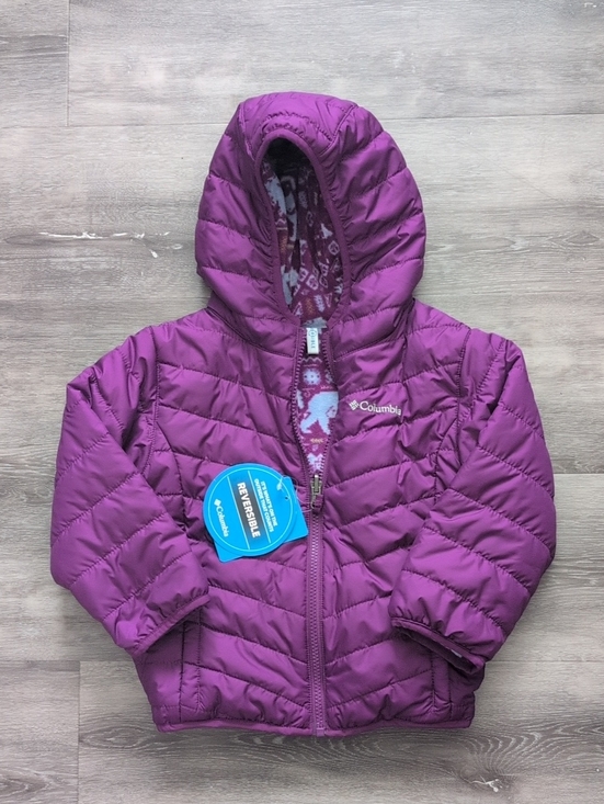 Columbia Other - Columbia Girls' Purple Reversible Puffer Coat 4t Buffalos Nwt